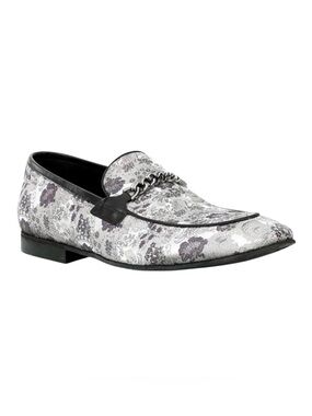 SECTION X Men’s Saint Chain Hardware Venetian Dress Loafers
